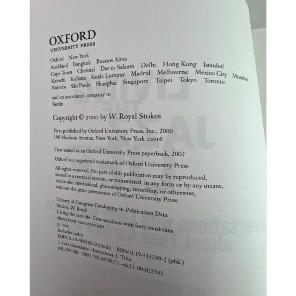 Oxford University Press living jazz